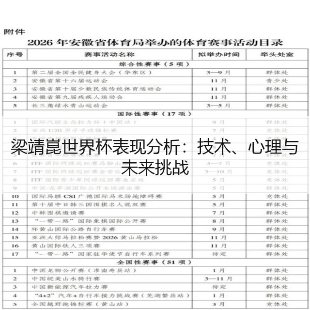 梁靖崑世界杯表现分析：技术、心理与未来挑战